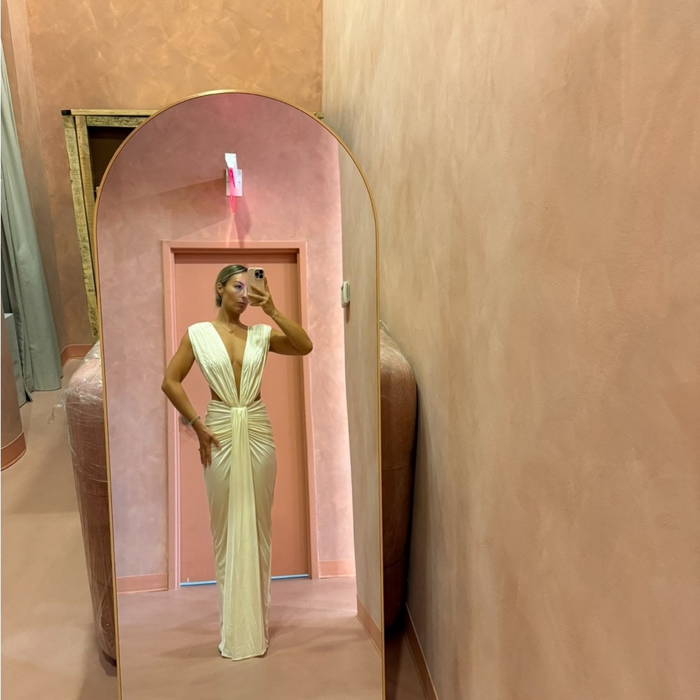 BAOBAB Nia Dress - Elegant Cream Evening Gown